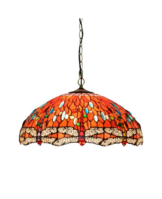 50cm American minimalist retro creative design, Tiffany colored glass living room, dining room, bedroom chandelier
