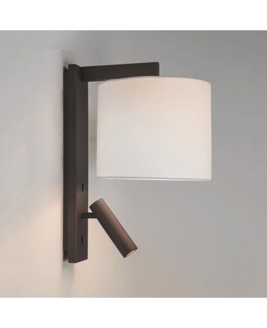 Modern minimalist LED stainless steel wall lamp, bedroom bedside reading wall lamp, hotel room atmospheric engineering wall lamp