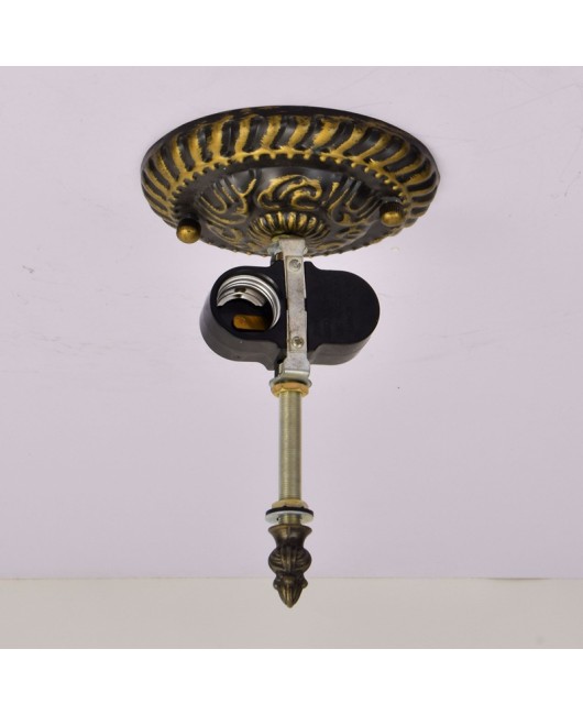 30CM Europa Tiffany Tulip Tiffany Colored Glass Dining Room Bedroom Corridor Glass Ceiling Light
