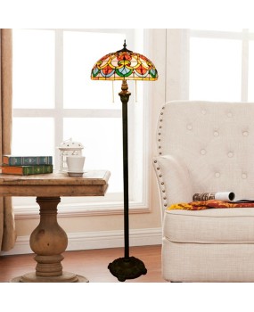 Europa Tiffany 40CM Creative Colored Glass Living Room Dining Room Bedroom Bedhead Floor Lamp Bar Clubhouse Lighting