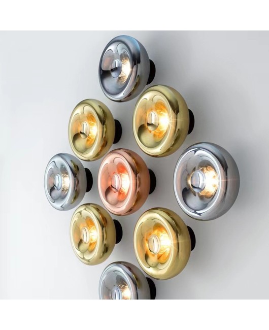 Modern luxury background wall, medieval space ball aisle, bedside lava staircase, wall lamp, bar atmosphere, living room decoration
