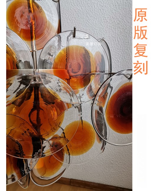 Italian Levant pendant light designer's modern and minimalist villa living room, dining room, bedroom lighting fixtures