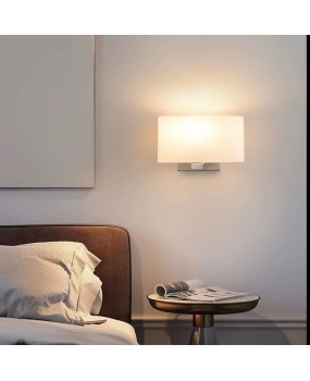 New Nordic Modern Simple Living Room Bedhead Wall Light LED Hotel Room Light American Glass Cover Cross border