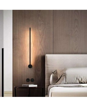 Minimalist wall lamp, bedroom bedside lamp, creative LED strip linear lamp, modern minimalist Nordic living room wall lamp