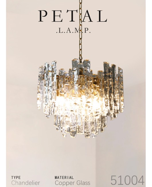 Italian Capiz Heart American style pendant light, French medieval style restaurant light, ice cube retro bedroom pendant light