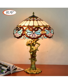 Europa Tiffany Decorative Colored Glass Love Baroque Living Room Bedroom Bedhead Desk Lamp Hotel Lighting