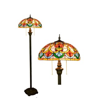 Europa Tiffany 40CM Creative Colored Glass Living Room Dining Room Bedroom Bedhead Floor Lamp Bar Clubhouse Lighting