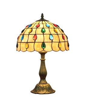 Retro creativity, Tiffany colored glass bedroom bedside table lamp, bar dining room bead lamp, living room