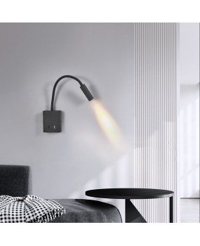 LED surface mounted telescopic hose spotlight for bedroom reading, hotel bedside, hotel walls, background, wall lighting, painting light