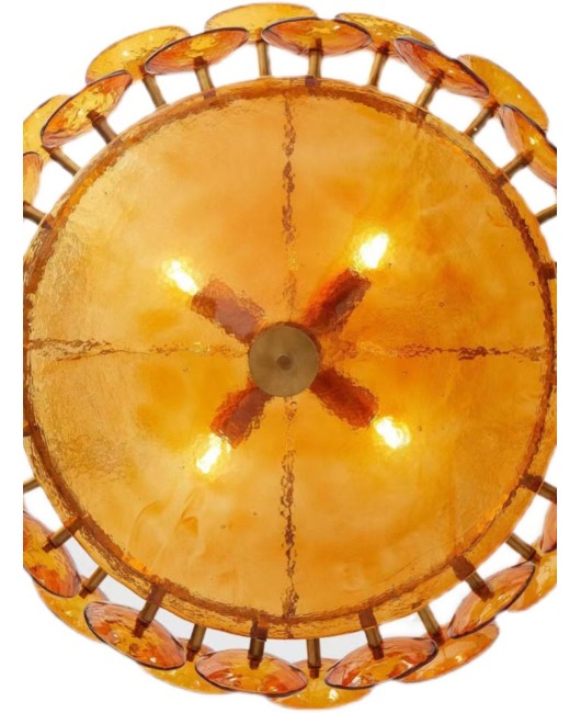 Italian Menker living room designer's French retro bedroom brown glass pendant light luxury restaurant lighting