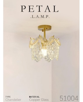 French Renaissance designer's French light luxury retro glass entrance, headboard, aisle atmosphere lighting fixtures