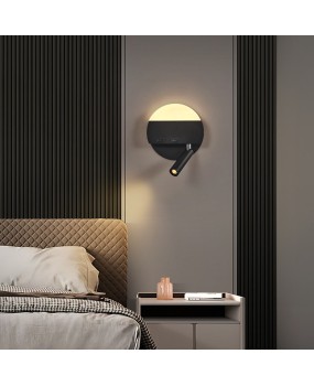 Modern minimalist circular LED lighting for study rooms, bedrooms, bedside reading, wall lights, creative corridors, background wall lights, wholesale