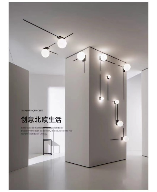 Nordic light luxury, minimalist and personalized wall lamp designer, staircase, living room, background wall, corridor, study, bedroom, bedside wall lamp