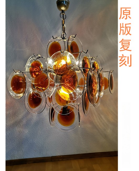 Italian Levant pendant light designer's modern and minimalist villa living room, dining room, bedroom lighting fixtures