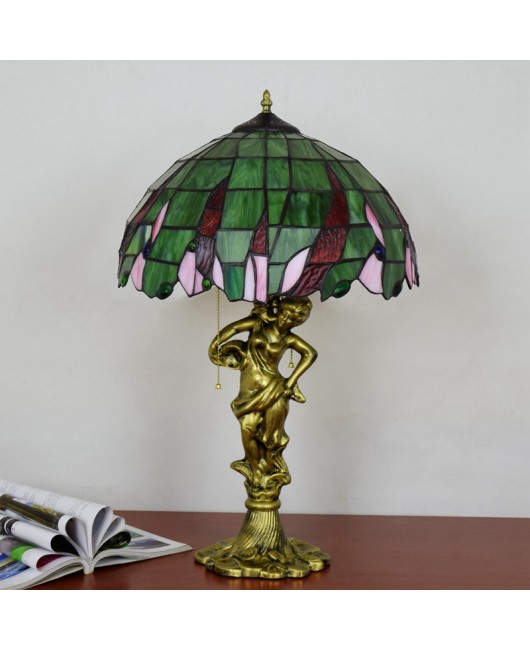 40CM Otivani green beads colored glass living room dining room bedroom bedside creative beauty table lamps