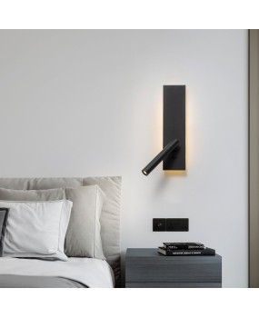 Bedlight, Wall Light, Bedroom Creative with Switch, Long Strip Rotating Minimalist Reading Light, Hotel Living Room, TV, Wall Light
