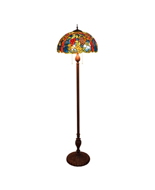 43CM European Tiffany Restaurant Floor Lamp Bar American Decorative Colored Glass Grape Fruit Lamp