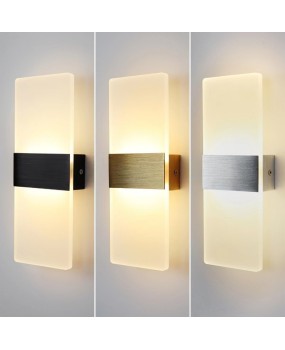 LED living room background wall light, bedside lamp, modern and simple new staircase corridor light, creative designer wall light
