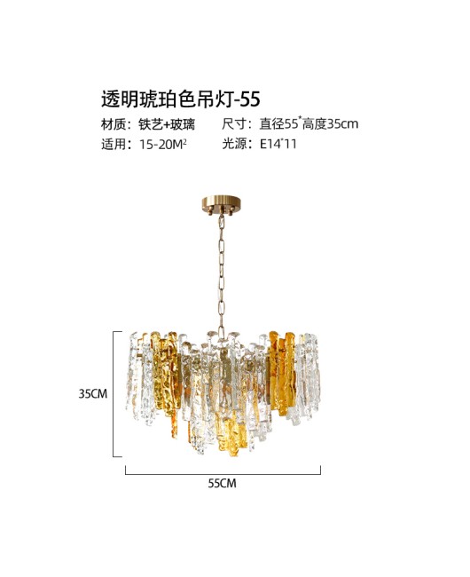 Italian Capiz Heart American style pendant light, French medieval style restaurant light, ice cube retro bedroom pendant light