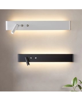 Minimalist bedside wall light, luxurious and minimalist bedroom background wall light, Nordic apartment hotel room creative reading light