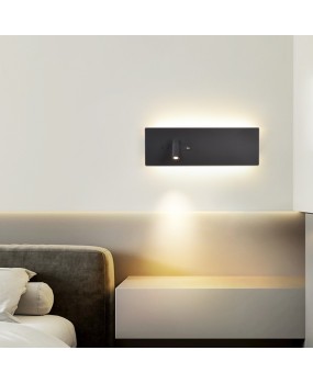 Manufacturer's direct supply of minimalist bedroom headboard LED wall lights, hotel engineering headboard Type c rotatable reading light