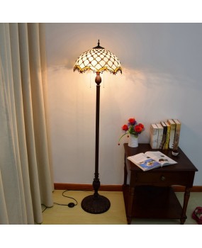 40CM European style Tiffany restaurant floor lamp bar American minimalist decoration glass lamp white decoration
