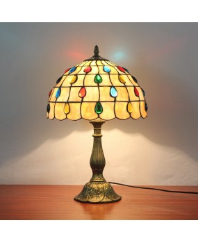 Retro creativity, Tiffany colored glass bedroom bedside table lamp, bar dining room bead lamp, living room