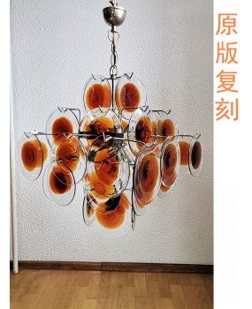 Italian Levant pendant light designer's modern and minimalist villa living room, dining room, bedroom lighting fixtures