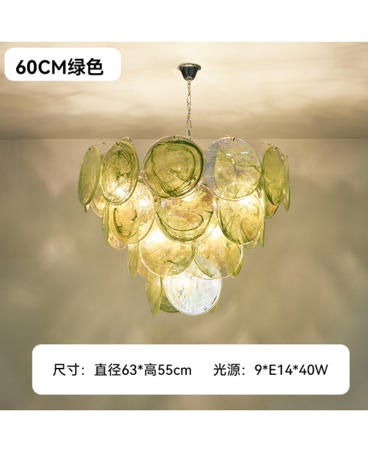 French retro living room Italian pendant light luxury villa hall light designer creative restaurant light bedroom lighting