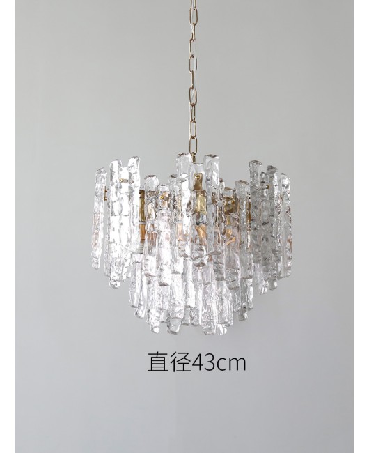 Italian Capiz Heart American style pendant light, French medieval style restaurant light, ice cube retro bedroom pendant light