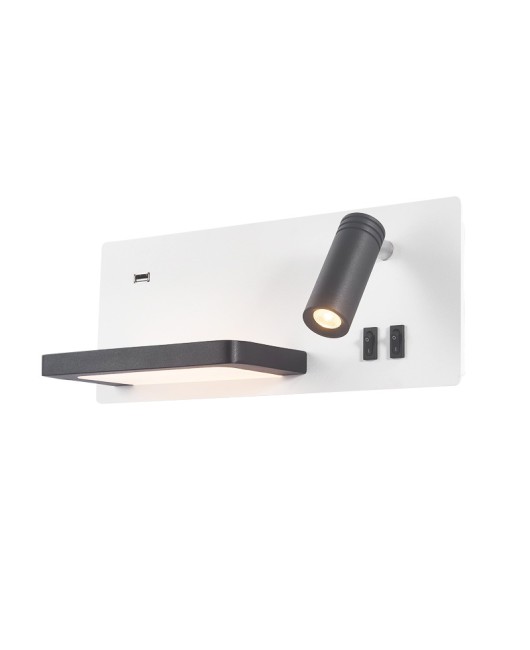 Nordic simple bedside reading lamp with switch USB storage desk perfume desk Modern hotel room home stay wall lamp
