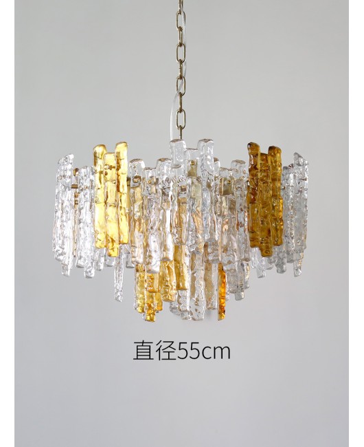 Italian Capiz Heart American style pendant light, French medieval style restaurant light, ice cube retro bedroom pendant light