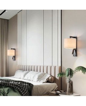 Modern, minimalist, creative, personalized, high-end hotel bedside wall lamp, minimalist Italian bedroom background bedside wall lamp