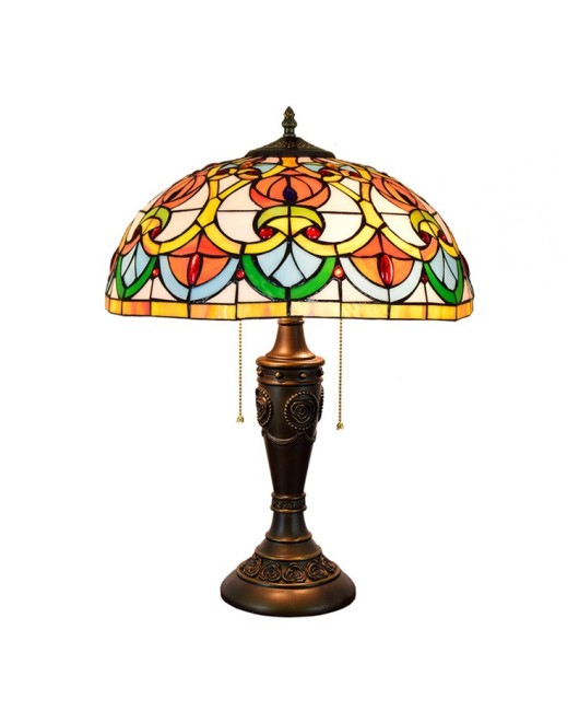 40CM European Tiffany Decorative Colored Glass Living Room Dining Room Bedroom Bedhead Desk Lamp Bar Clubhouse Art Light