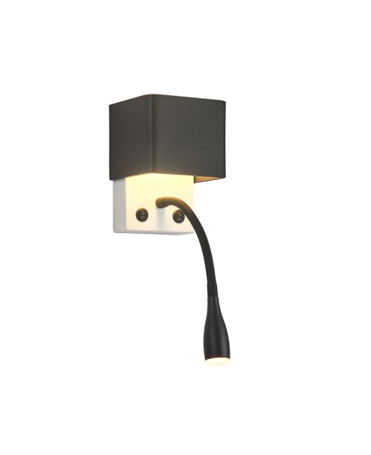 Cross border spot bedside reading lamp, bedroom with switch wall lamp, creative minimalist hotel eye protection hose wall lamp
