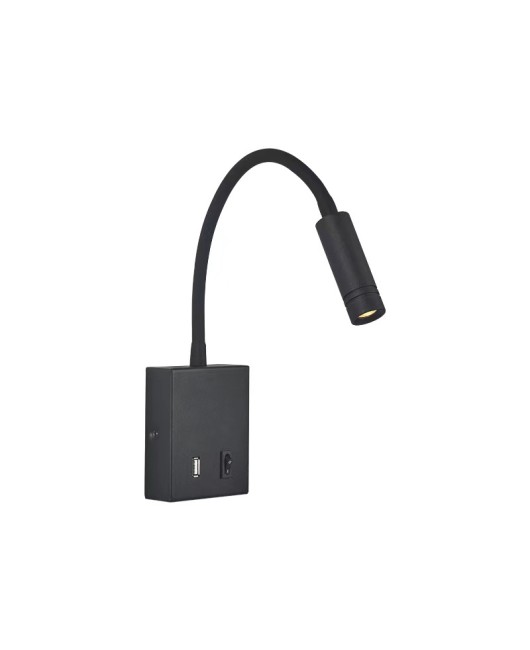 LED surface mounted telescopic hose spotlight for bedroom reading, hotel bedside, hotel walls, background, wall lighting, painting light