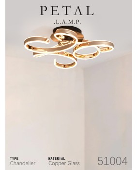 Petal living room ceiling light modern minimalist light luxury main light 2023 new minimalist art design room bedroom light