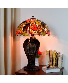 Europa Tiffany luxury high-end large living room, bedroom, bar, front desk, lobby, glass table lamp decoration, grapes