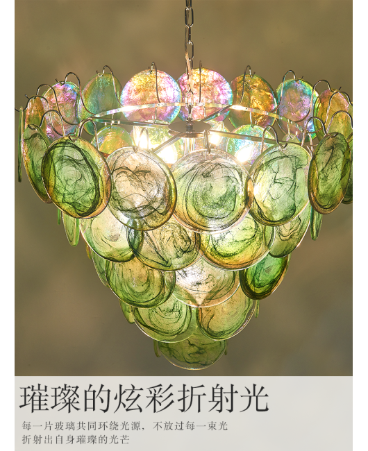 French retro living room Italian pendant light luxury villa hall light designer creative restaurant light bedroom lighting