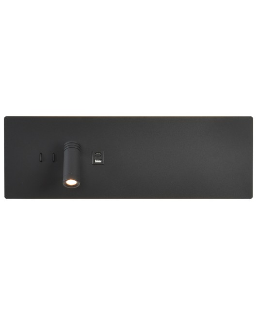 Manufacturer's direct supply of minimalist bedroom headboard LED wall lights, hotel engineering headboard Type c rotatable reading light