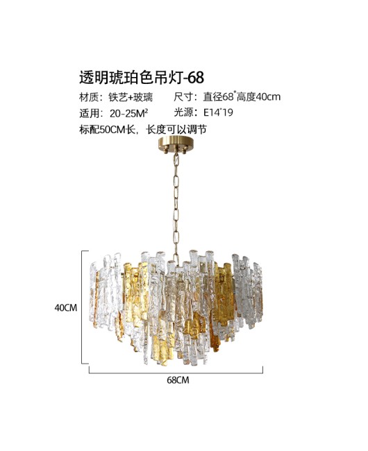 Italian Capiz Heart American style pendant light, French medieval style restaurant light, ice cube retro bedroom pendant light