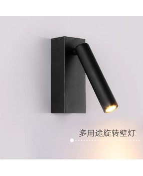 Creative Minimalist Hotel Rooms Bedrooms Bedhead Wall Light LED Reading Light with Switch Bedhead Eye Protection Small Spotlight