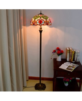 Europa Tiffany Colored Glass Living Room Dining Room Bedroom Floor Lamp European Bar Xiantao Creative Glass Lamp