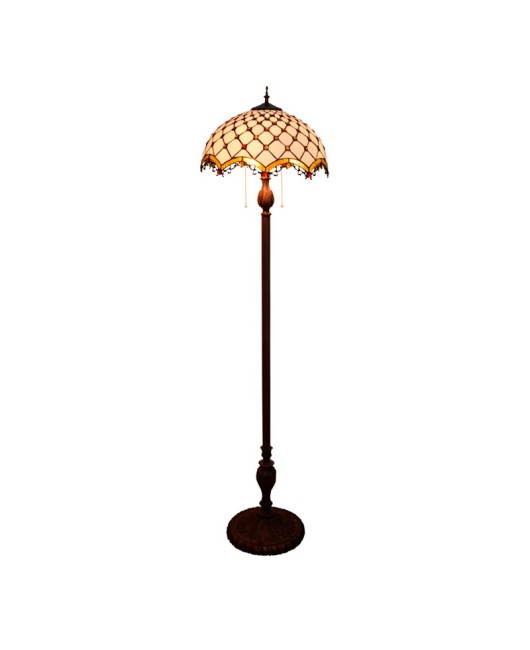 40CM European style Tiffany restaurant floor lamp bar American minimalist decoration glass lamp white decoration