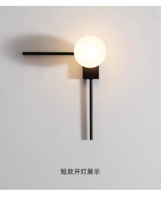 Nordic light luxury, minimalist and personalized wall lamp designer, staircase, living room, background wall, corridor, study, bedroom, bedside wall lamp
