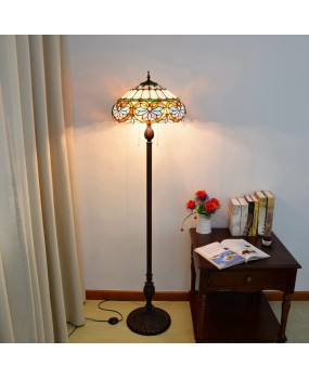 40CM European Tiffany Restaurant Floor Lamp Bar American Decoration Colored Glass Love Glass Lighting