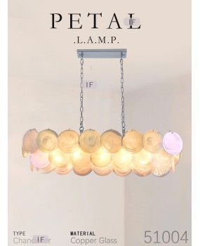 French David Hick restaurant designer's modern light luxury style glass pendant light, high-end bar counter dining room light