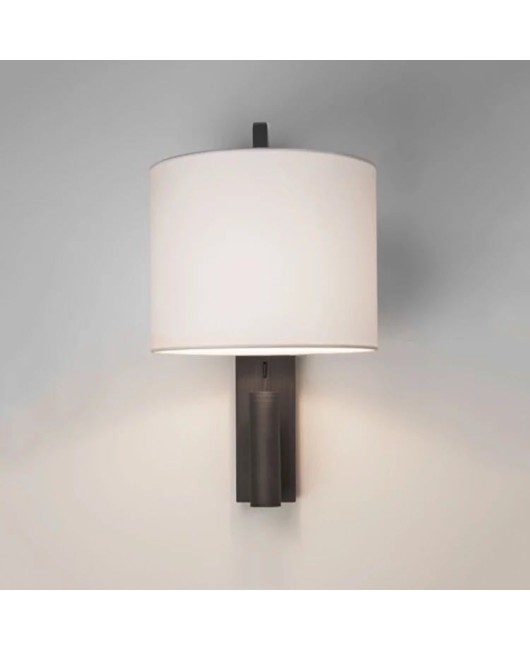 Modern minimalist LED stainless steel wall lamp, bedroom bedside reading wall lamp, hotel room atmospheric engineering wall lamp