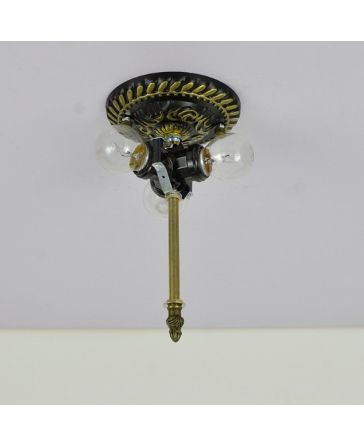 40CM Euro Tiffany American Grape colored Glass Restaurant Bedroom Corridor Bathroom Glass Ceiling Light
