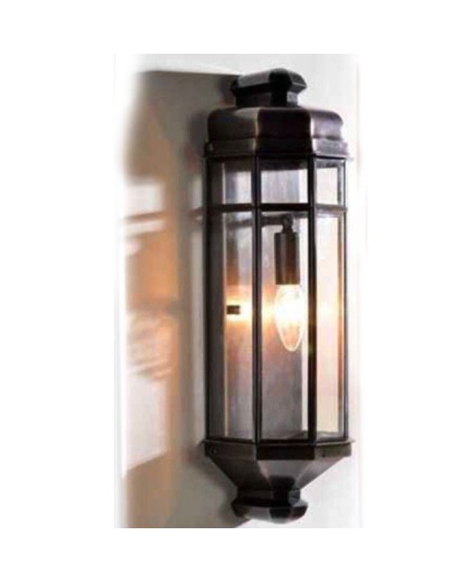 European style all copper door wall lamp, outdoor waterproof American style staircase balcony, hotel villa solder glass exterior wall lamp